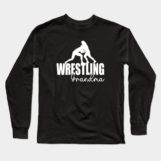 Funny Wrestling Grandma Wrestling Lover Mothers Day Long Sleeve T-Shirt by WildFoxFarmCo